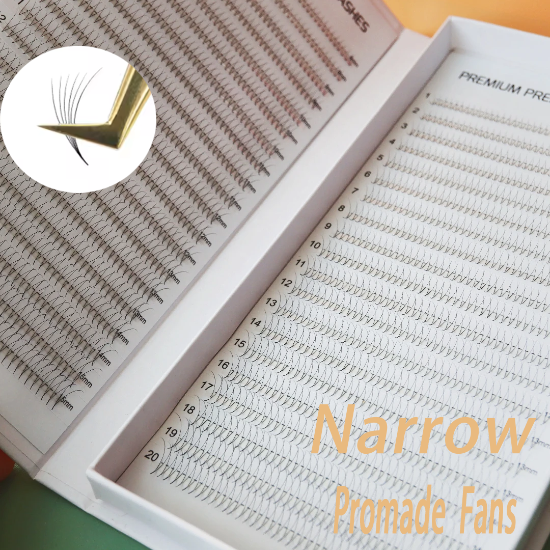 Eyelash Extension Review - 800/1600 Fans Narrow Premade Lash Tray