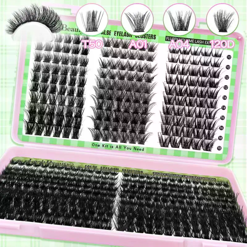 Lashes Eyelash Extension - Natural Look False Eyelashes Wispy Style