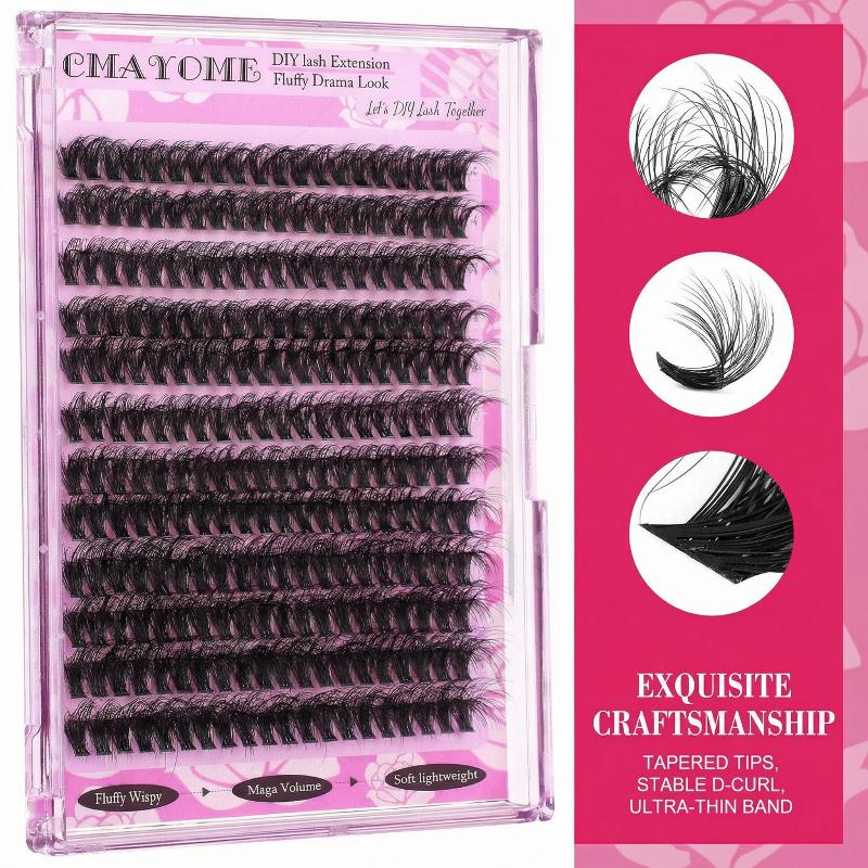 Lashes Eyelash Extension - Wispy D Curl Cluster Lashes 14-18mm