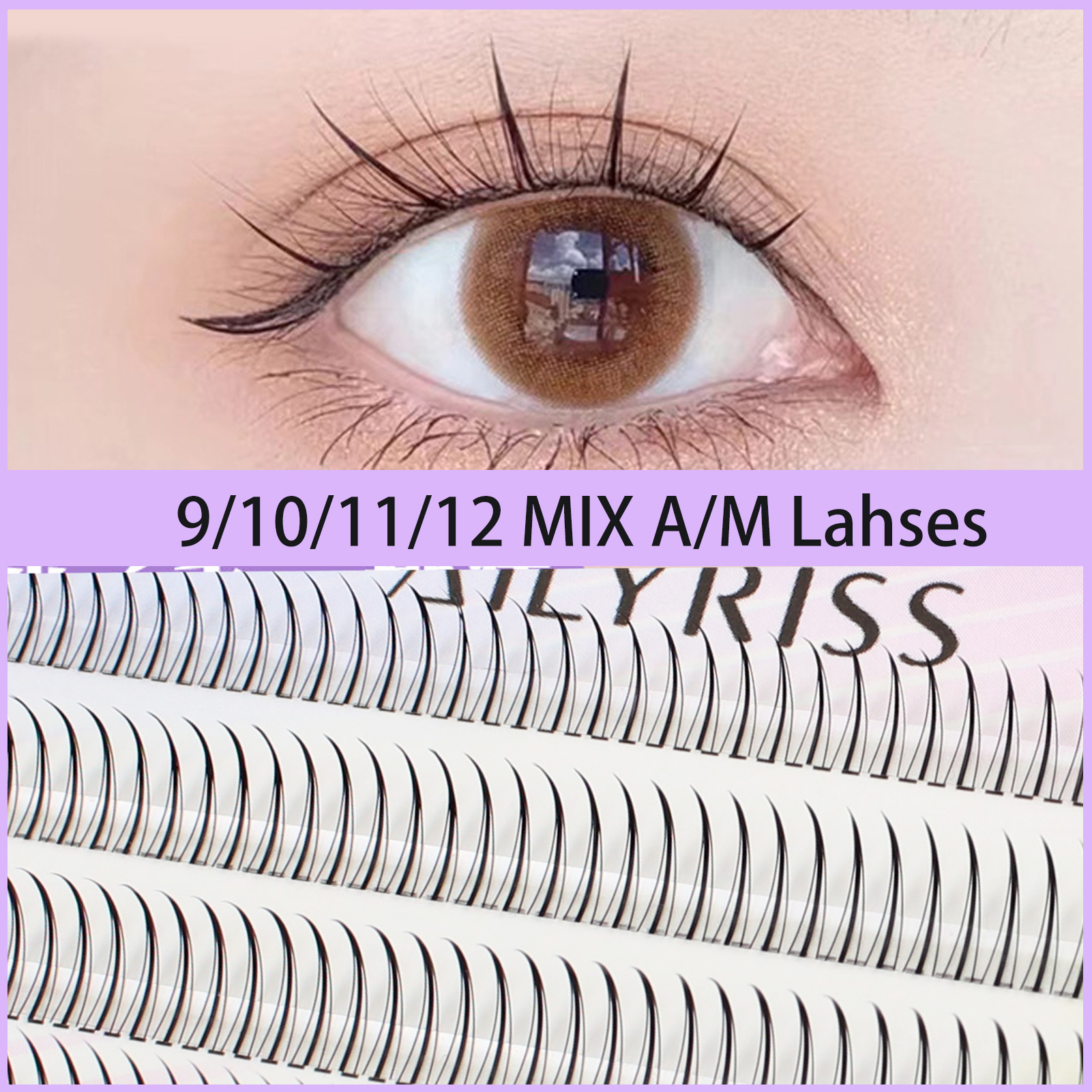 Eyelash Extension Korean - A/M Type A False Eyelashes 8-12mm