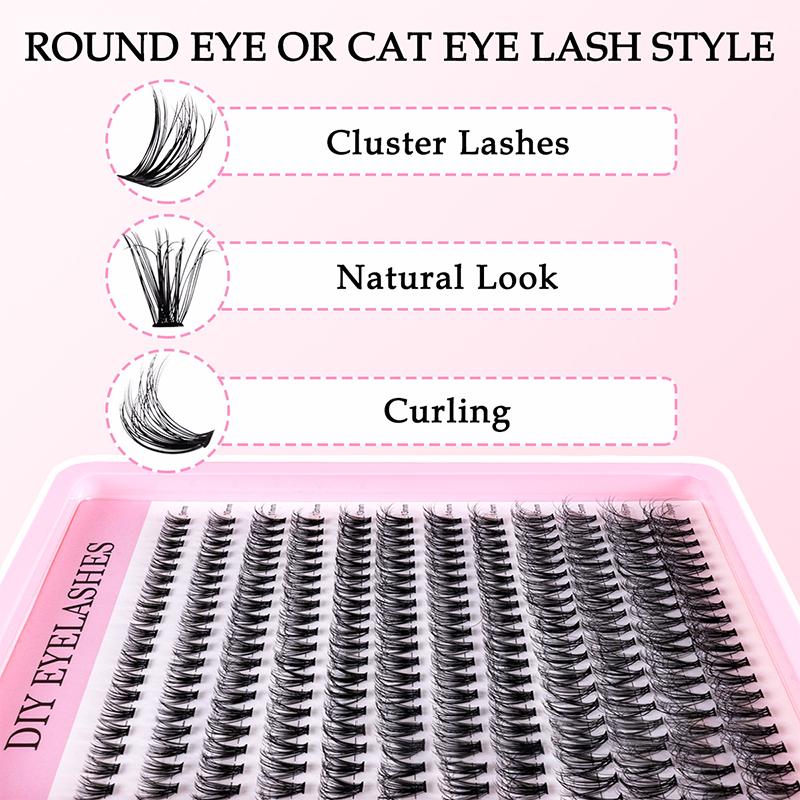 Natural Cluster Feathe-r Lash  – обзор и цена Lashes Eyelash Extension