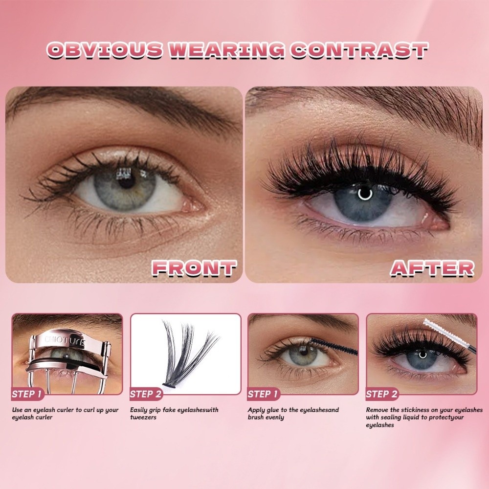 8-16mm Length False Eyelashes  – обзор и цена Eyelash Extension Natural Look