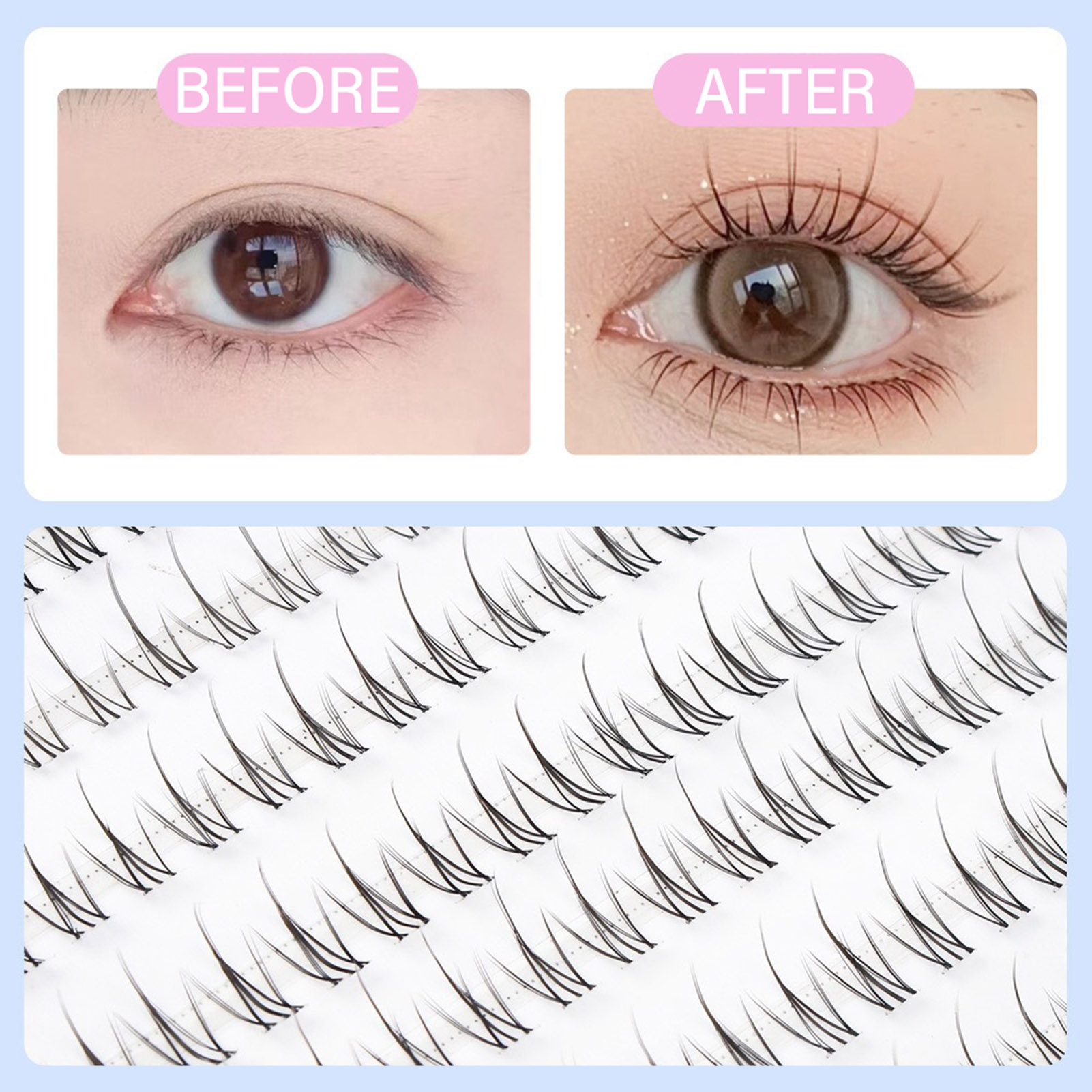 Wispy individual lashes Korean – обзор и цена Eyelash Extension Korean
