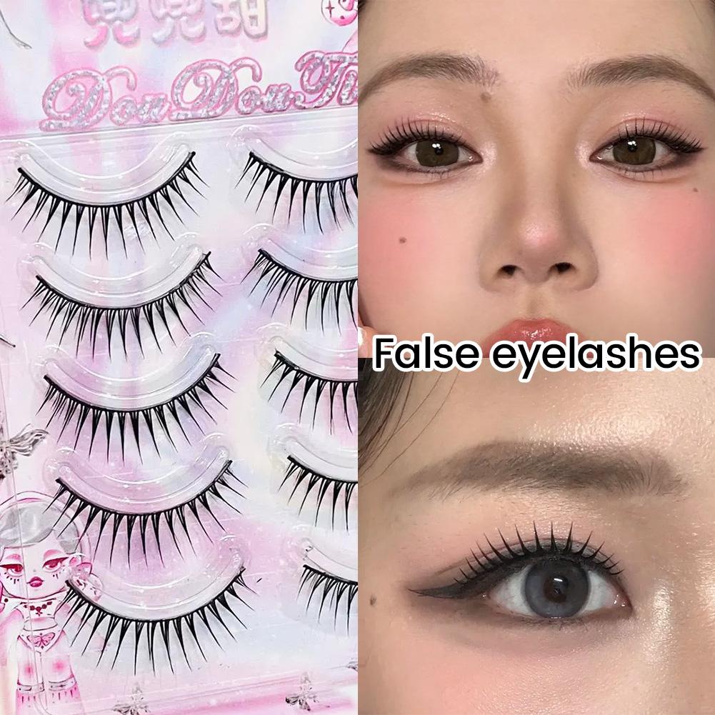 5 Pairs Korean Manga False Eye – обзор и цена Eyelash Extension Korean