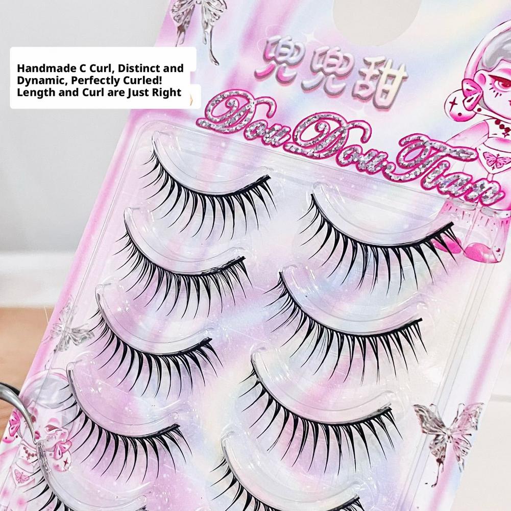 5 Pairs Korean Manga False Eye – обзор и цена Eyelash Extension Korean