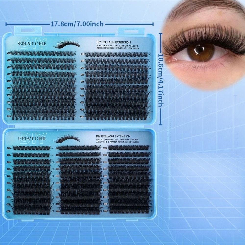 640Pcs 8-16mm Length False Eye – обзор и цена Eyelash Extension Volume Lashes