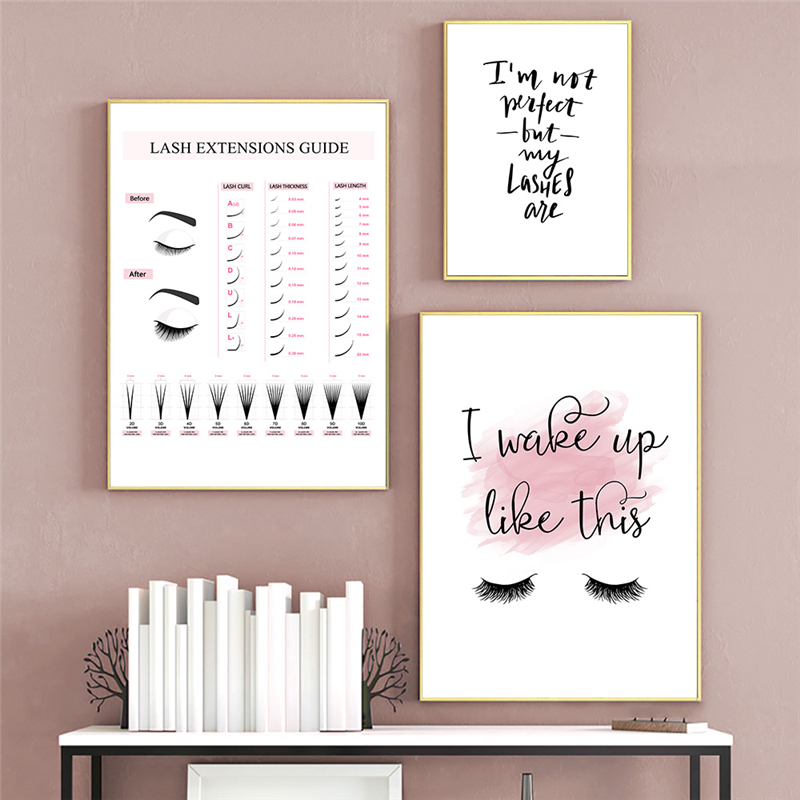 Lash Extensions Guide Poster M – обзор и цена Eyelash Extension Quotes