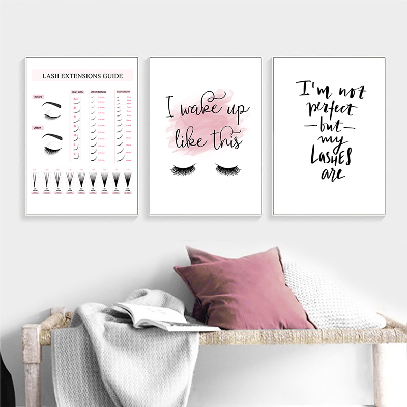 Lash Extensions Guide Poster M – обзор и цена Eyelash Extension Quotes
