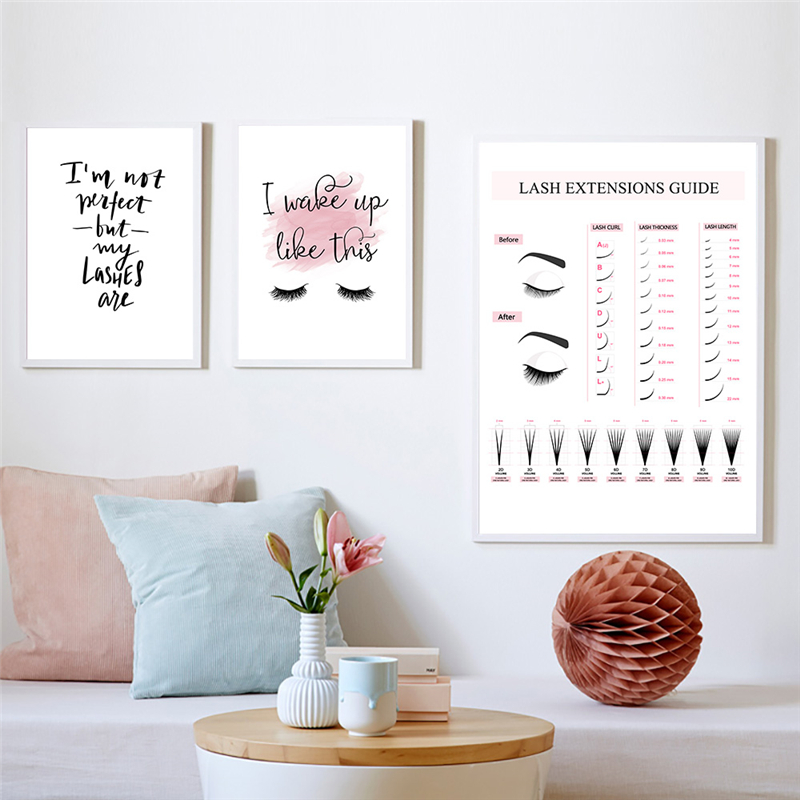 Lash Extensions Guide Poster M – обзор и цена Eyelash Extension Quotes