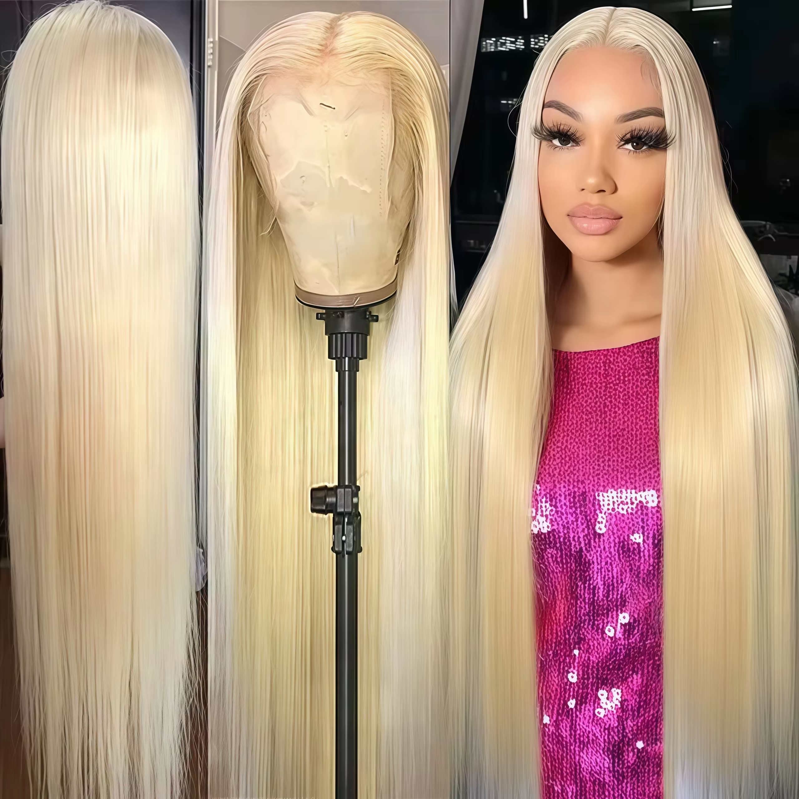 38 inch 613 Blonde 200% Densit – обзор и цена Eyelash Extension Natural Look