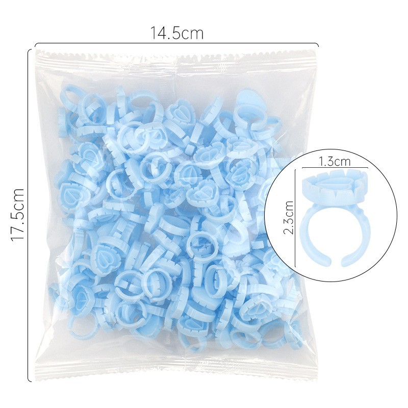 100Pcs Disposable Glue Ring Ho – обзор и цена Eyelash Extension Volume Lashes