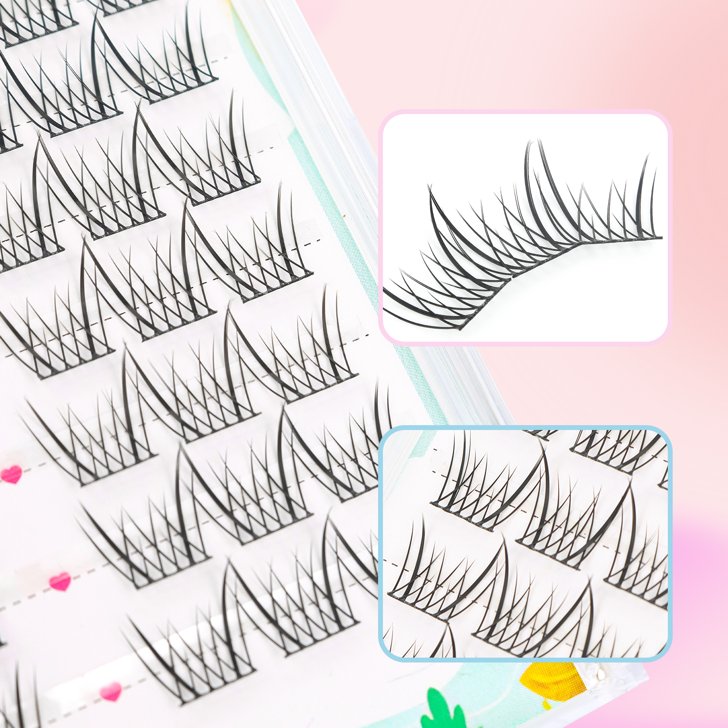 Natural Eyelash Clusters 60pcs – обзор и цена Eyelash Extension Japanese Style
