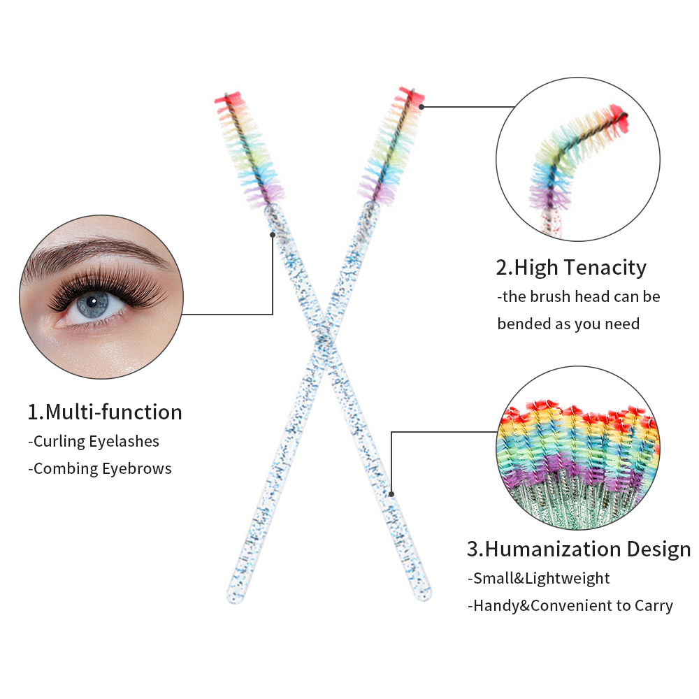 50PCS Rainbow Crystal Eyelash  – обзор и цена Eyelash Extension London
