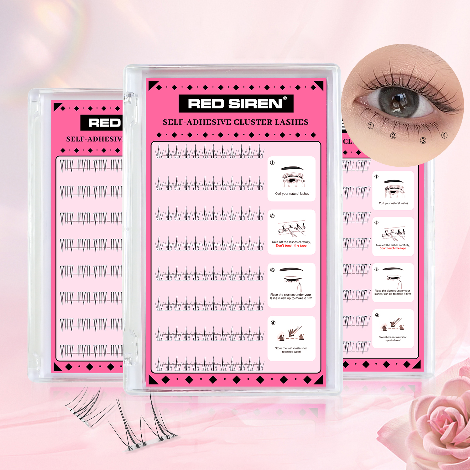 Self Adhesive Bottom Lashes No – обзор и цена Eyelash Extension Korean