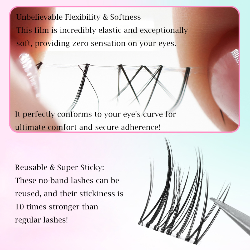 No Glue Eyelashes ”No-Band“Glu – обзор и цена Eyelash Extension Korean