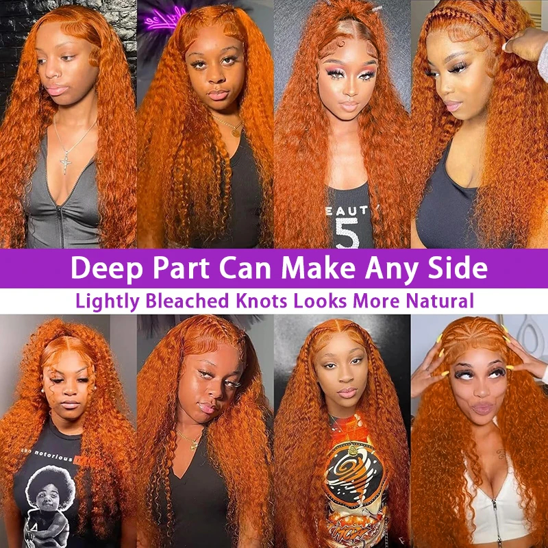 13x6 Ginger Orange Deep Wave L – обзор и цена Eyelash Extension Natural Look