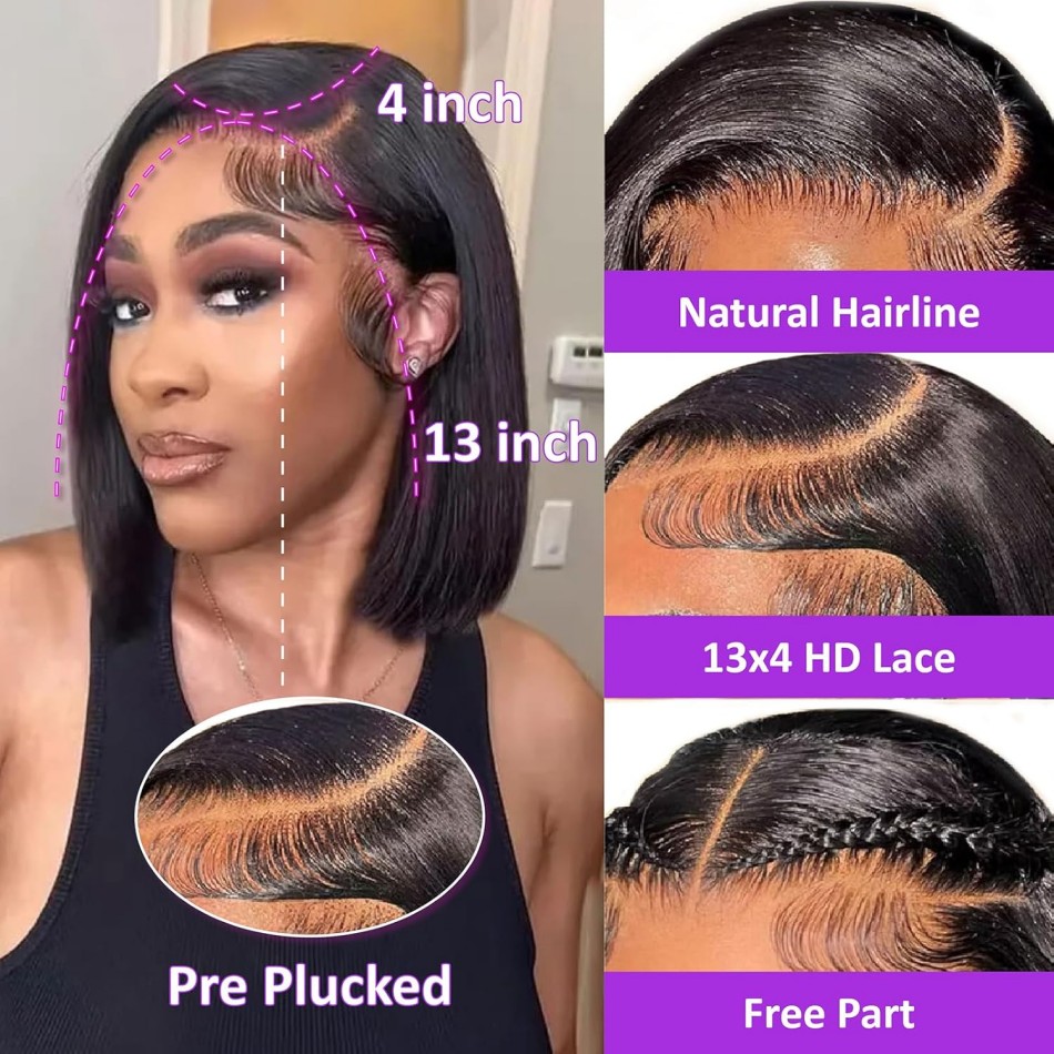 No Glue Straight Short Bob Wig – обзор и цена Eyelash Extension Natural Look
