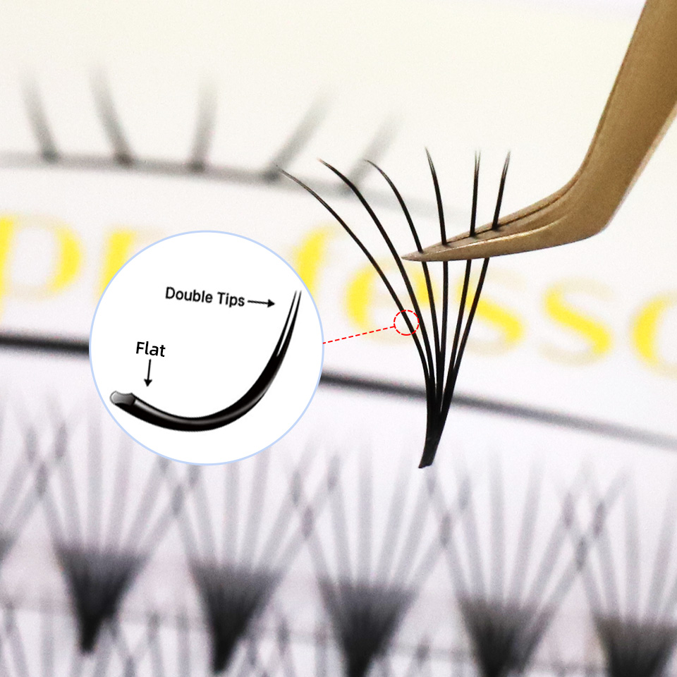 Flat Premade Eyelash Fan 3D 4D – обзор и цена Eyelash Extension Korean