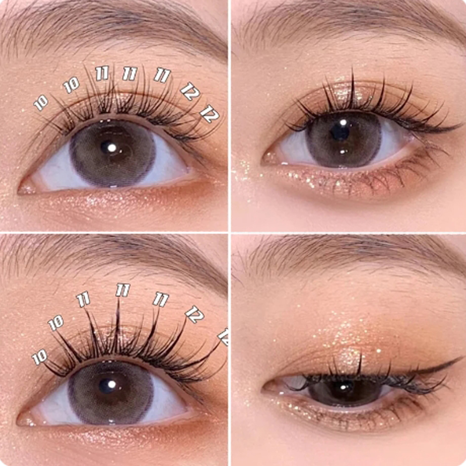 A/M Type A False Eyelashes 8-1 – обзор и цена Eyelash Extension Korean