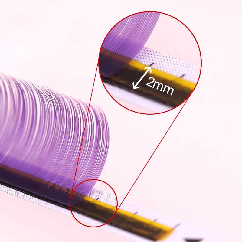 Color Lashes Violet Blue Brown – обзор и цена Eyelash Extension Korean