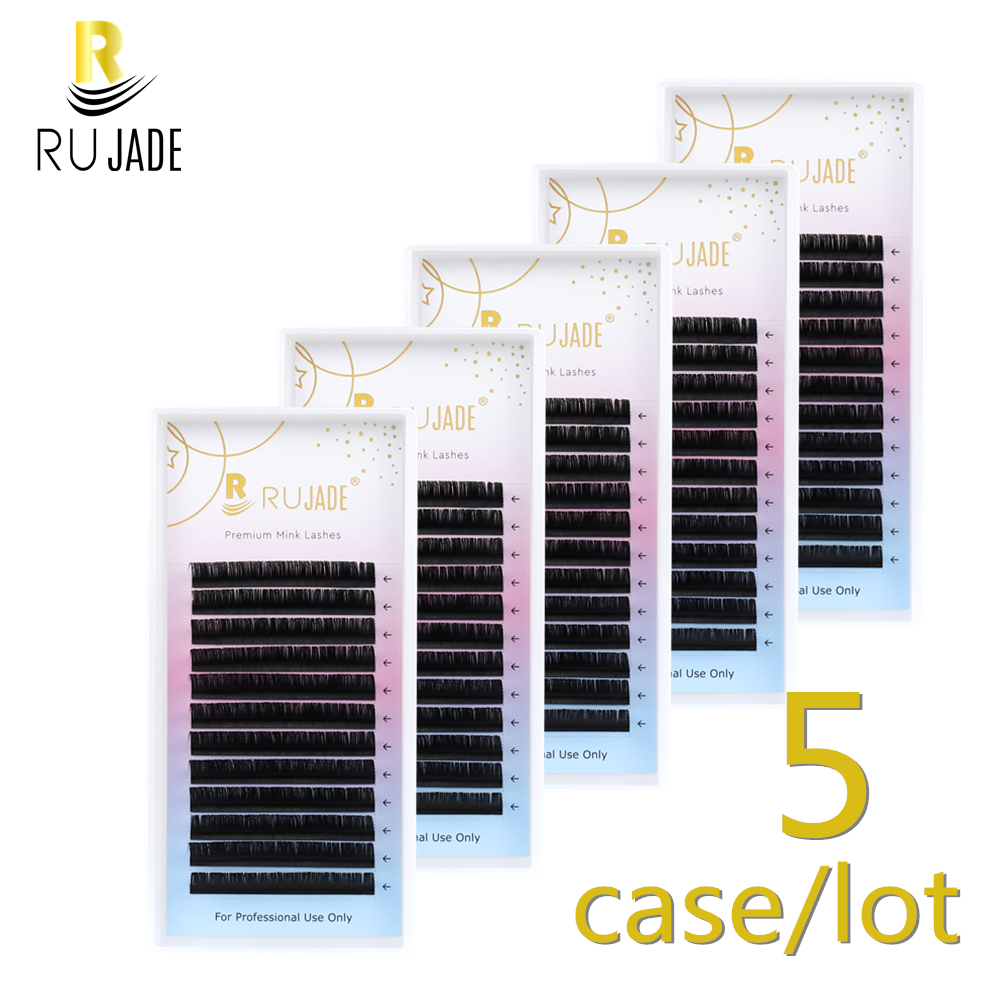 RUJADE 5 Cases/Lot False Eyela – обзор и цена Eyelash Extension Review