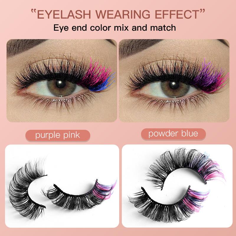 7 Pairs Colorful False Eyelash – обзор и цена Lashes Eyelash Extension