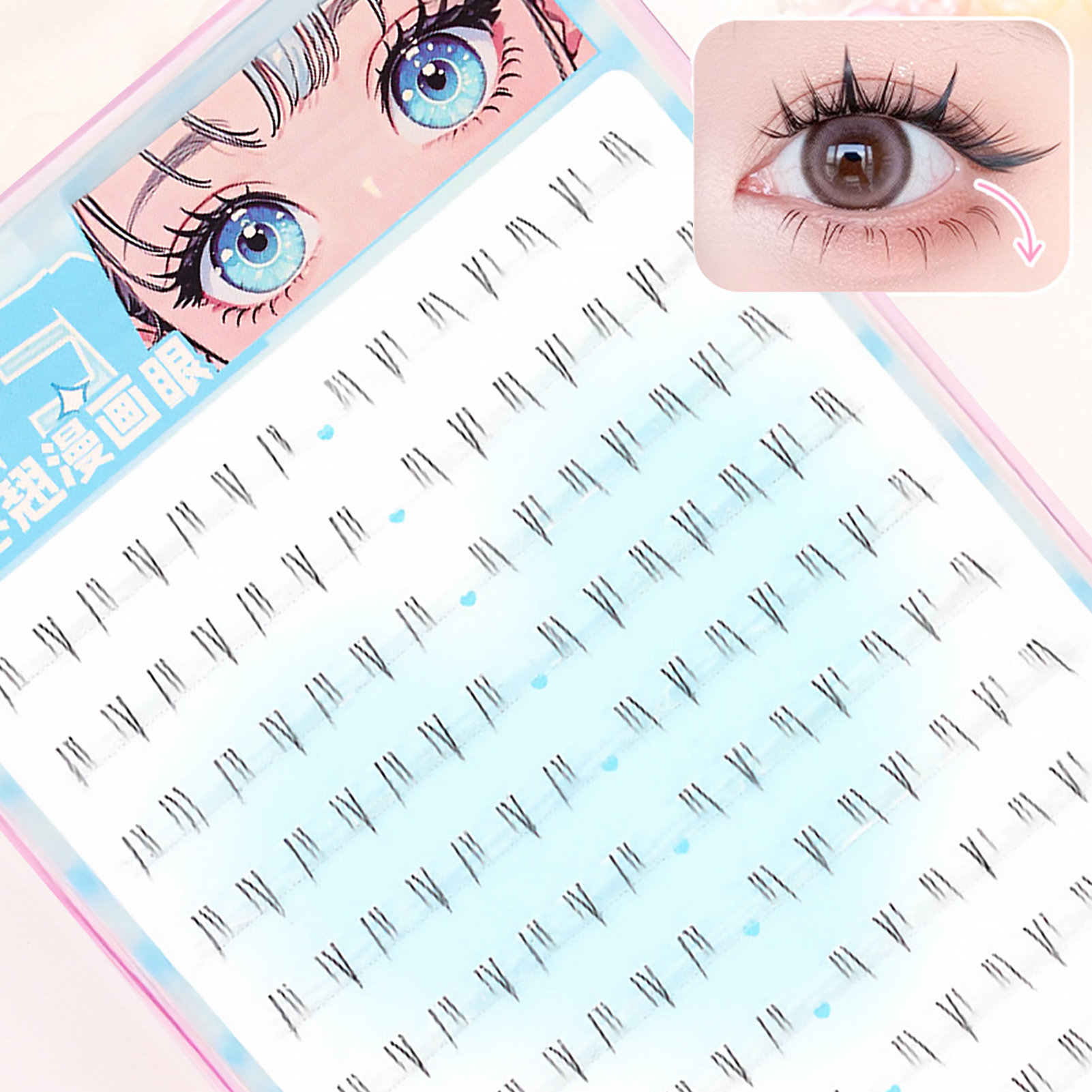 Self Adhesive Bottom Lashes No – обзор и цена Eyelash Extension Korean